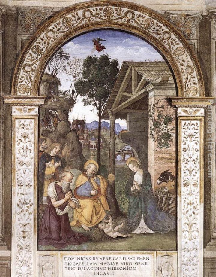 Bernardino Pinturicchio Adoration of the Christ Child